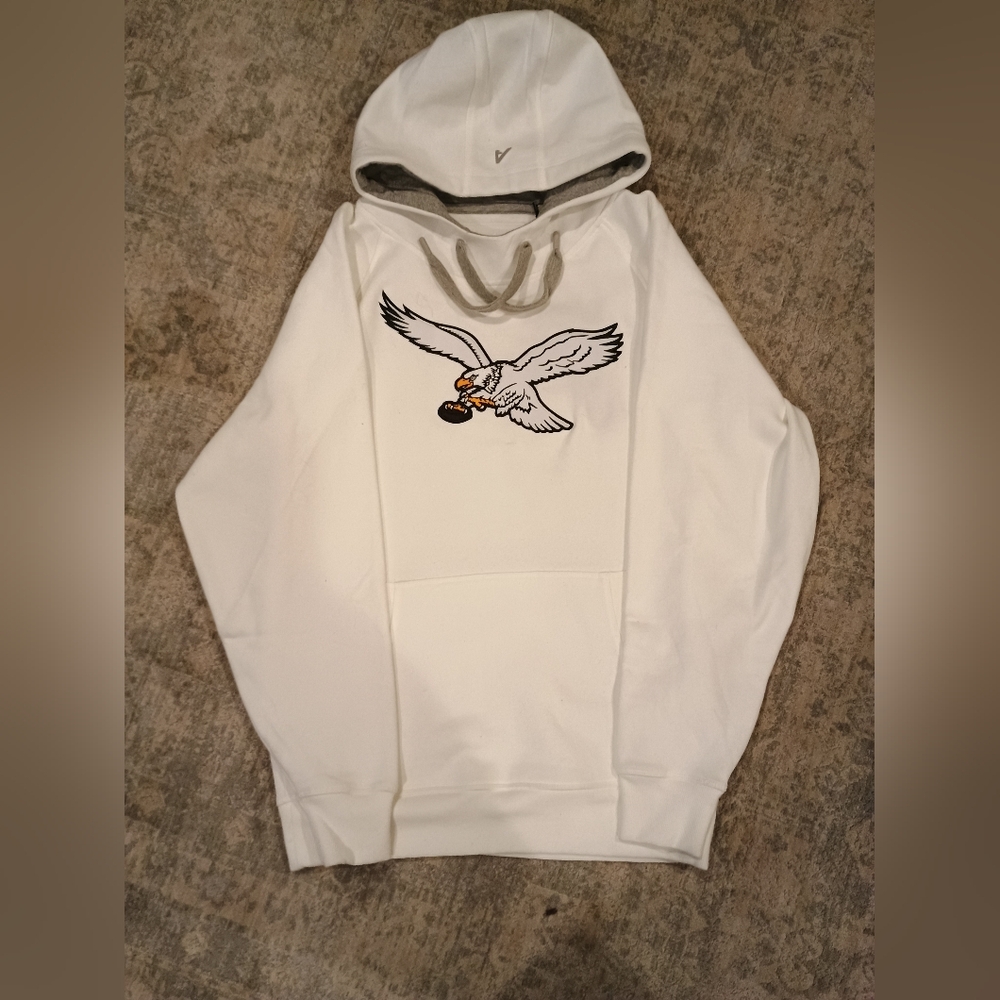 Philadelphia eagles white pullover hoodie